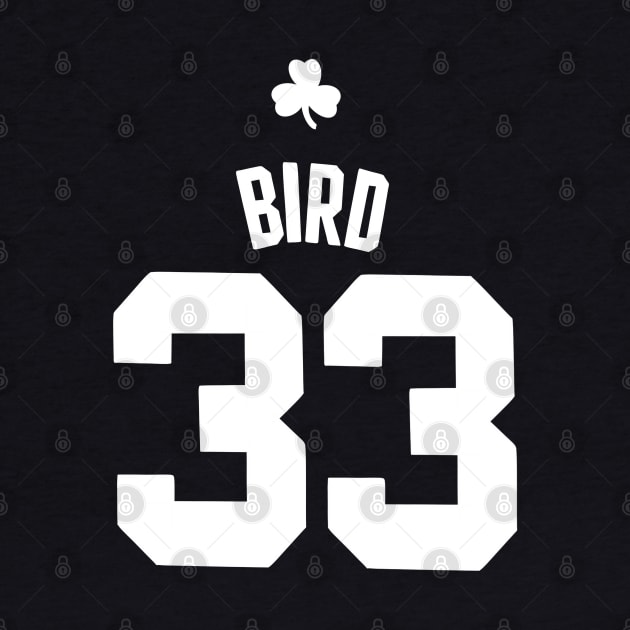 Larry Bird // Vintage Number Basketball by KnockDown